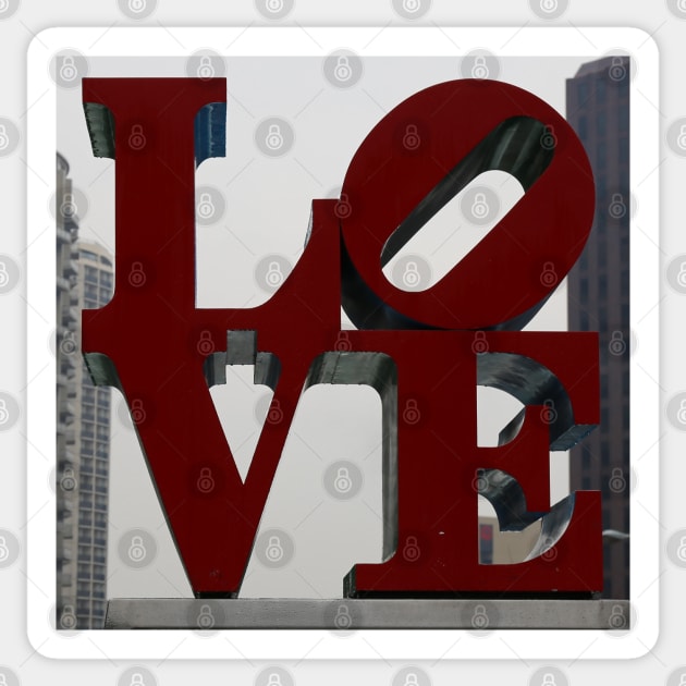 Love Philadelphia Sculpture Sticker by Christine aka stine1